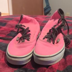 Pink Vans high top size w - 9.5 and m - 8
